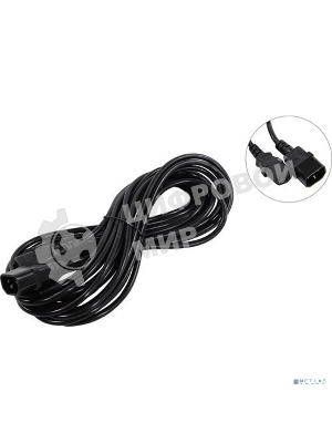 Кабель монитор-компьютер (UPS->уст-во) ExeGate Power EC-10P (С13->С14) VDE-250V-3*0,75-CU, 10A, 10м