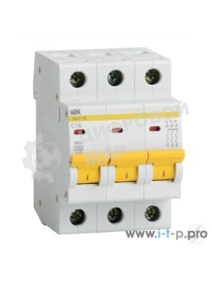 Выключатель автоматический модульный 3п C 40А 4.5кА ВА47-29 IEK MVA20-3-040-C
