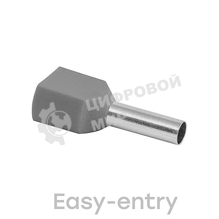 Наконечник штыревой втулочный изол. НШвИ(2) 4-12 (уп. 50 шт) EKF nhvi2-4.0-12