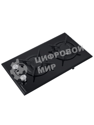 Газовая варочная панель Maunfeld EGHG.32.1CB/G, 2 конфорки, закаленное стекло, черный