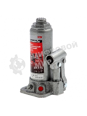 Домкрат Matrix бутылочный 3т h подъема 194–372мм в пласт. кейсе