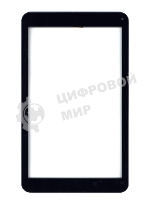 Сенсорное стекло (тачскрин) для Irbis TZ16, черное с рамкой