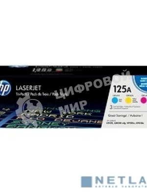 Картридж лазерный комплект HP CF373AM голубой/пурпурный/желтый для CLJ CP1215/1515 3 х 1400 стр.