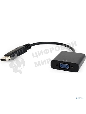 Адаптер Filum Display port - VGA, 0.15 м., разъемы: DP male-VGA female, пакет. (FL-A-DPM-VGAF-0.15M)