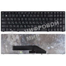 Клавиатура для ноутбука Asus K50 K60 K70 черная с рамкой