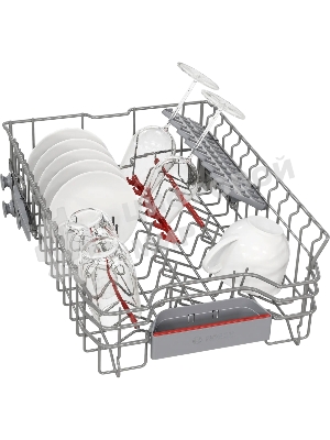 Встраиваемая посудомоечная машина Bosch SPV6EMX76Q, серебристый, 44.8 см, 10 компл., 44 дБ, класс A+++