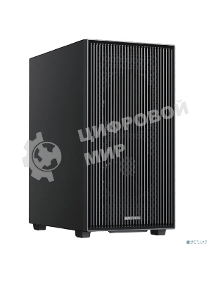 Компьютерный корпус XASTRA A307M 2BK SI Black mATX/Mesh/Metal left panel/2x120мм PWM FC black fans/A307M-2FC12BK-SI