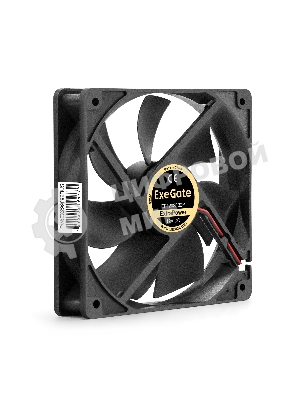 Вентилятор 12В DC ExeGate ExtraPower EP12025B2P (120x120x25 мм, 2-Ball (двойной шарикоподшипник), 2pin, 1850RPM, 30dBA)