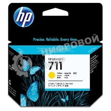 Картридж струйный HP №711 CZ136A желтый x3уп. для HP DJ T120/T520 (29мл)