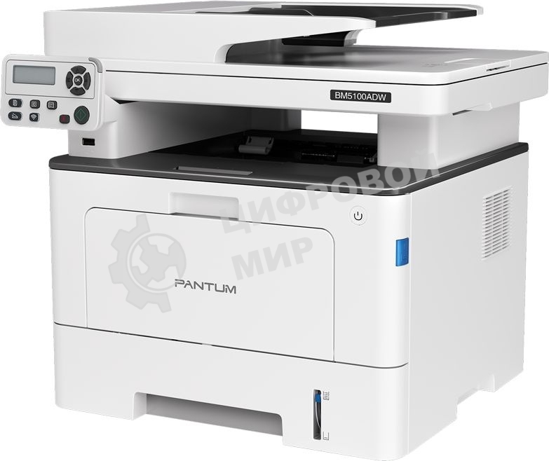 МФУ лазерное Pantum BM5100ADW, A4, ч/б, печ. до 40 стр/мин., скан. до 24 стр/мин., 1200x1200dpi, USB, RJ-45, Wi-Fi, проектная модель