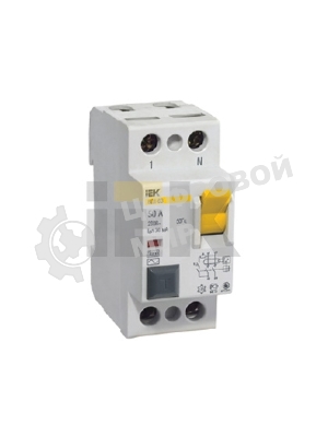 Выключатель дифференциального тока (УЗО) IEK MDV10-2-063-030 ВД1-63 2Р 63А 30мА IEK