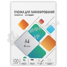 Пленка для ламинирования Heleos 60мкм A4 (100шт) глянцевая216x303мм LPA4-60
