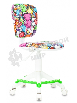 Кресло Бюрократ CH-W204/F мультиколор, ткань, 120 кг, подставка для ног