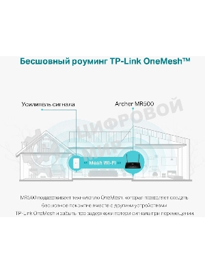 Двухдиапазонный гигабитный Wi-Fi роутер TP-Link Archer MR500 AC1200 с поддержкой 4G+ Cat6