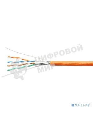 Кабель ExeGate FTP 4 пары кат.6 медь, 23AWG, экран, бухта 305м, оранжевый, LSZH