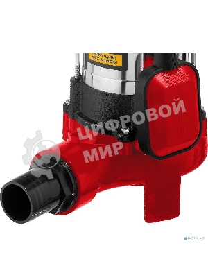 Насос ЗУБР НПФ-1100-Р фекальный погружной 1100Вт пропускная способность 245 л/мин напор 8м чугунн