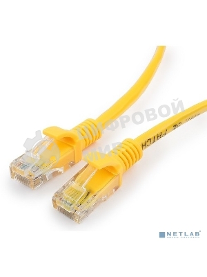 Патч-корд медный UTP Cablexpert PP10-1M/Y кат.5e, 1м, литой, многожильный, желтый