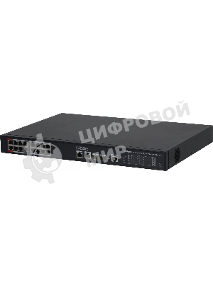Коммутатор 20-портовый гигабитный управляемый с PoE Dahua DH-S4220-16GT-240, уровень L2, 16xRJ45 1Gb PoE, 2xRJ45 1Gb, 2xSFP 1Gb, суммарно до 240Вт, коммутация 56 Гбит/с, MAC-таблица 8к, металл