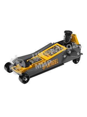 Домкрат гидравлический подкатной Denzel 2/3 т, 98-770 мм, быстрый подъем, низ. подхват, проф, SUV
