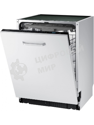 Встраиваемая посудомоечная машина Samsung DW60M6050BB/WT, ширина 60 см, 14 комплектов посуды, сенсорное управление, 7 программ, аква-стоп, датчик протечки