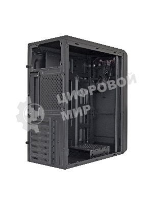 Компьютерный корпус Miditower ExeGate XP-332 Black, ATX, (XP400, Black,120мм), 2*USB, Audio