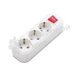 Колодка удлинителя Makel 3 гнезда с заземлением c выключателем