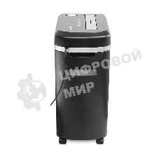 Шредер ГЕЛЕОС УМ22-5, DIN P-5 (5 ур-нь секр.), фрагмент 2х8мм, 9-10 лист (70г/м2), CD/пл.карты/скрепки/скобы, 22 литра