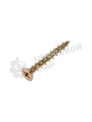 Саморез оконный Kranz острый, 4.1х30, желтый цинк, упаковка поставщика (10 000 шт.)