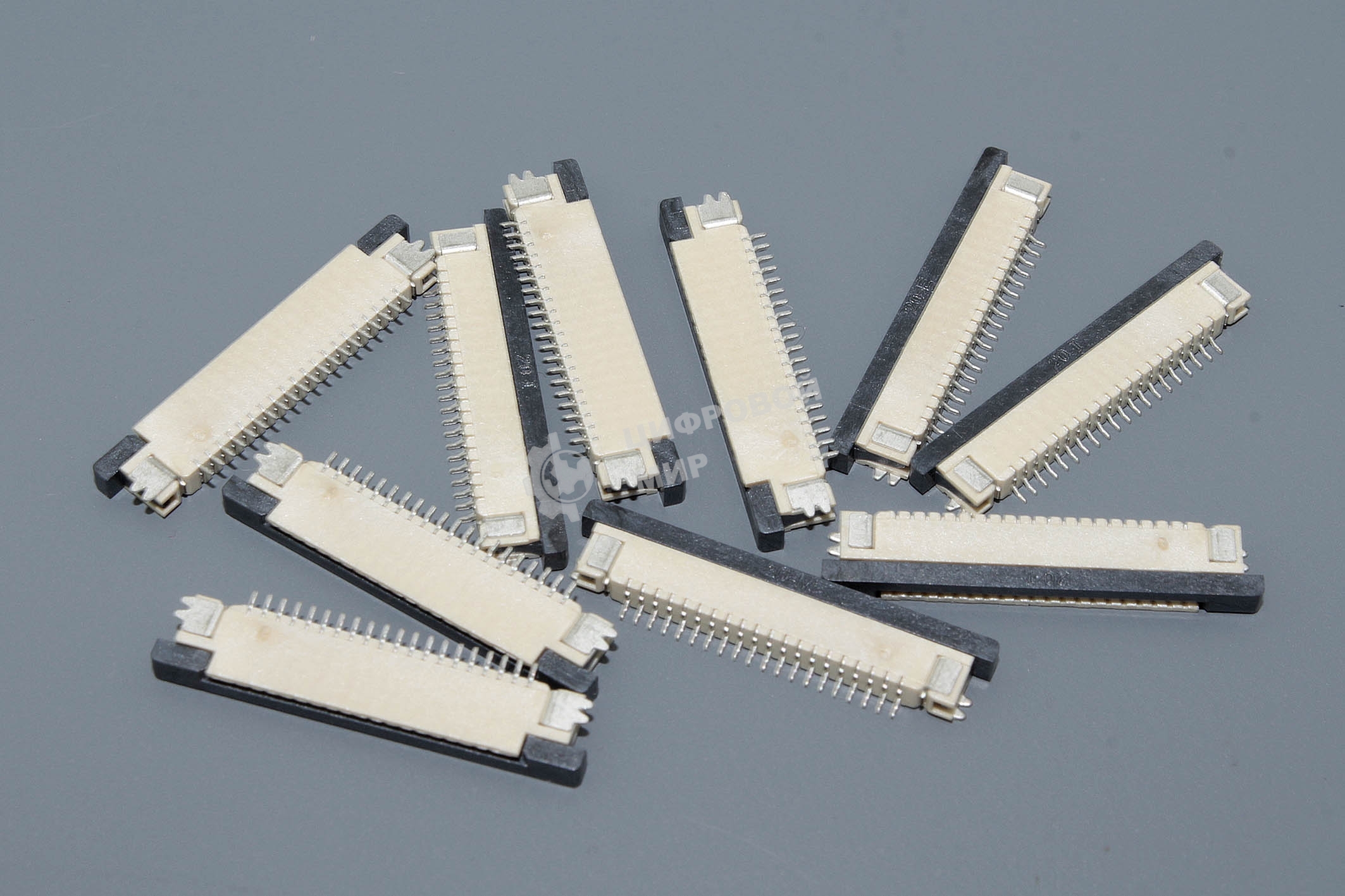 Разъем FPC Half Coverage Bottom Contact 0.8K-BX-20PWB 20 pin высота 2мм шаг 0,8мм 10 шт