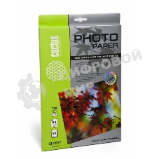 Фотобумага Cactus CS-GA413050 A4/130г/м2/50л. глянцевая для струйной печати