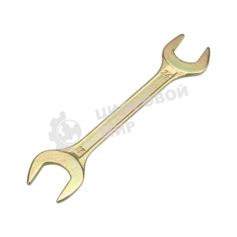 Ключ гаечный рожковый Rexant 24х27 мм, желтый цинк