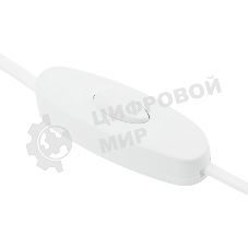 Шнур сетевой Rexant вилка плоская с выключателем, без розетки, кабель 2x0.5 мм², длина 1,8 метра, 2.5 A, белый