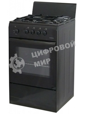 Плита газовая Darina S GM 441 001 At антрацит/черный, конфорок 4 шт, духовка 50 л, 50 см x 85 см x 51 см