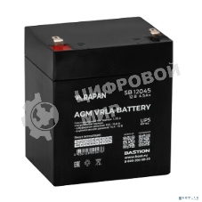 Аккумуляторная батарея Бастион RAPAN SB 12045 АКБ свинцово-кислотная тип AGM 12V 4,5А·ч I зар.1,35А, ножевые клеммы (9162)