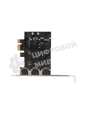 Контроллер ExeGate EXE-367 PCI-E 2.0, 3*USB 3.0 ext + 1*USB 3.0 int, разъем доп.питания (OEM)