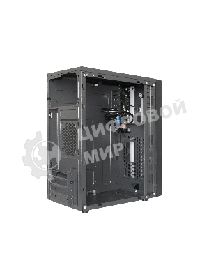 Компьютерный корпус Minitower ExeGate mEVO-9301 Black-RGb light, ATX, (500NPX), 2*USB+1*USB 3.0, HD Audio