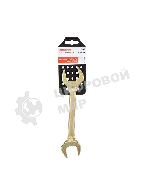 Ключ гаечный рожковый Rexant 24х27 мм, желтый цинк