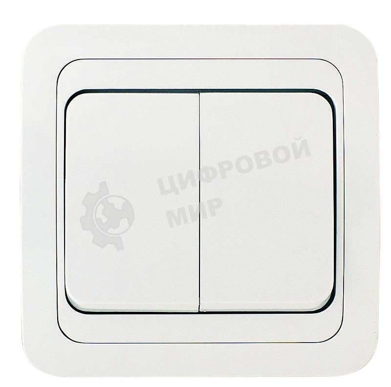 Выключатель 2-кл. Makel СП Mimoza 10А IP20 белый/белый