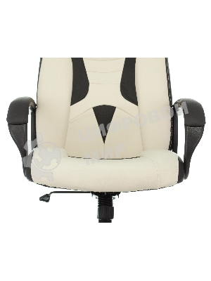 Кресло Бюрократ Zombie 8 белый/черный, экокожа, 120 кг, механизм качания