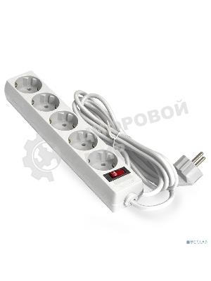 Сетевой фильтр ExeGate EX221190RUS SP-5-5W (5 розеток, 5 м, евровилка, белый)