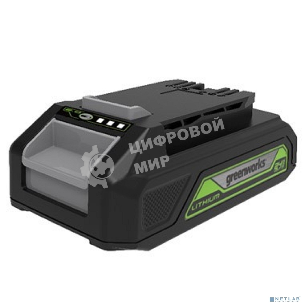 Аккумулятор с USB разъемом Greenworks G24USB2 для техники 24V, 2 А.ч