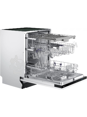 Встраиваемая посудомоечная машина Samsung DW60M6050BB/WT, ширина 60 см, 14 комплектов посуды, сенсорное управление, 7 программ, аква-стоп, датчик протечки