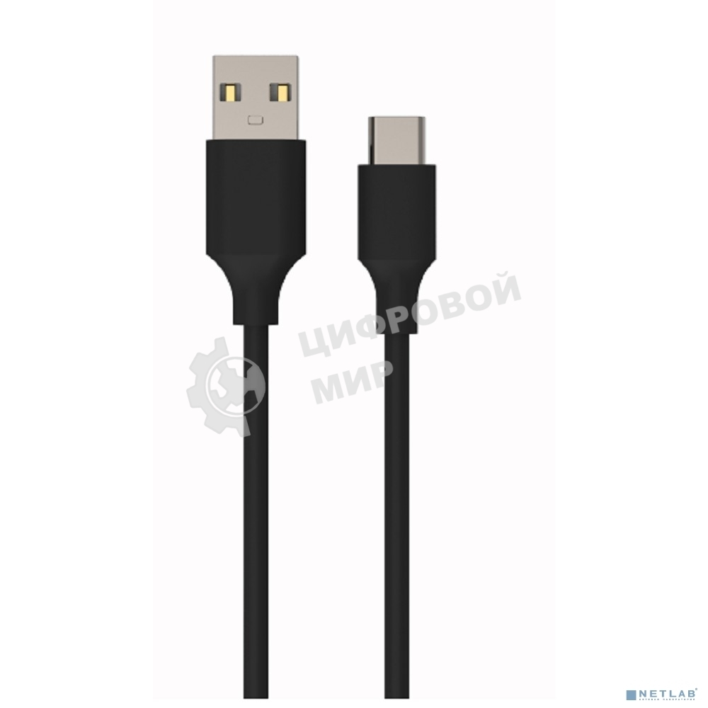 Кабель Bion USB 2.0 AM to Type-C cable (AM/CM), 1 м, черный. 3A (36W) BXP-CCP-USB2-AMCM-6-1M
