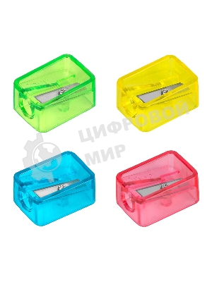 Точилка для карандашей ручная Deli EH034 Comico, 1 отверстие, пластик, ассорти