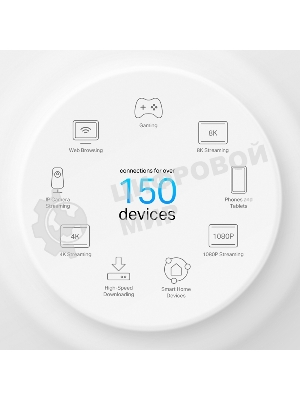 Бесшовный Mesh роутер TP-Link Deco X50-PoE (DECO X50-POE(2-PACK)) AX3000 1000/2500BASE-T белый (упак.:2шт)