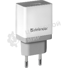 Сетевой адаптер питания Defender 1xUSB, 5V/2.1А, белый (UPA-21)
