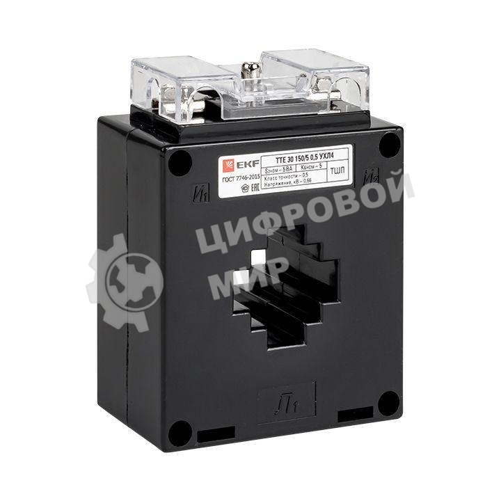 Трансформатор тока ТТЕ 30 300/5А кл. точн. 0.5 5В.А EKF tte-30-300/tc-30-300