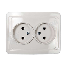 Розетка 2-м CLASSICO 2102 белый ASD/IN HOME 4680005959914