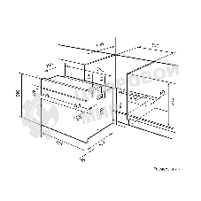 Духовой шкаф электрический LEX EDM 040 WH белый, встраиваемый