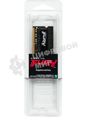 Оперативная память Kingston Fury Impact, DDR4, 8GB (1x8GB), 3200MHz, CL20, SO-DIMM